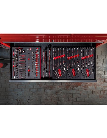 Set inserție spumă chei fixe combinate MAX BITE - Milwaukee - Maxbite Combination Spanner Set Foam Insert - cod 4932479827