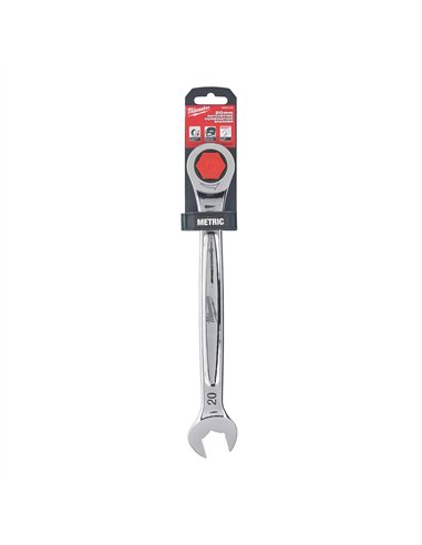 Chei combinate cu clichet MAX BITE - Milwaukee - Maxbite Ratcheting Metric Combination Spanner 20mm - 1pc - cod 4932471513